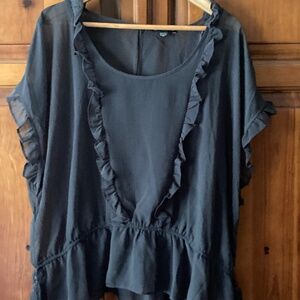 American Eagle Grey Blouse Size XXL